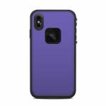 Solid State Purple LifeProof iPhone XS Max fre Case Skin