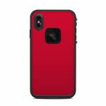 Solid State Red LifeProof iPhone XS Max fre Case Skin