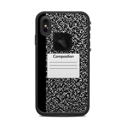 Composition Notebook LifeProof iPhone XS Max fre Case Skin