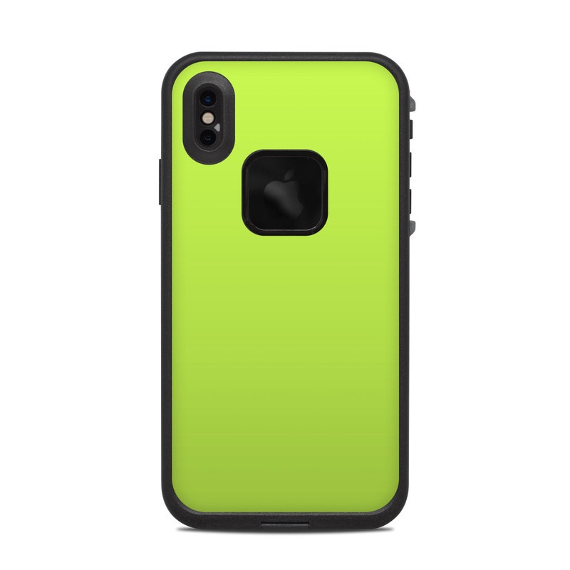 LifeProof iPhone XS Max fre Case Skin design of Green, Yellow, Text, Leaf, Font, Grass with green colors