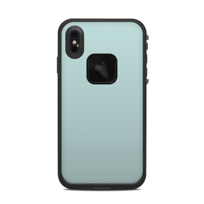 LifeProof iPhone XS Max fre Case Skin design of Green, Blue, Aqua, Turquoise, Teal, Azure, Text, Daytime, Yellow, Sky, with blue colors