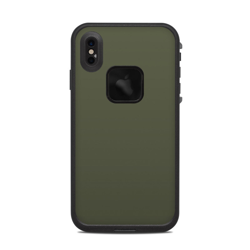LifeProof iPhone XS Max fre Case Skin design of Green, Brown, Text, Yellow, Grass, Font, Pattern, Beige with green colors