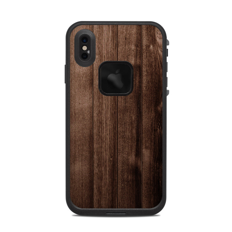 LifeProof iPhone XS Max fre Case Skin design of Wood, Wood flooring, Hardwood, Wood stain, Plank, Brown, Floor, Line, Flooring, Pattern with brown colors