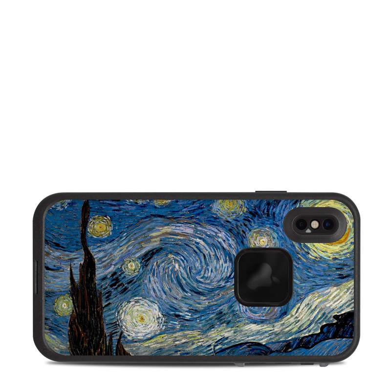 LifeProof iPhone XS Max fre Case Skin design of Painting, Purple, Art, Tree, Illustration, Organism, Watercolor paint, Space, Modern art, Plant with gray, black, blue, green colors
