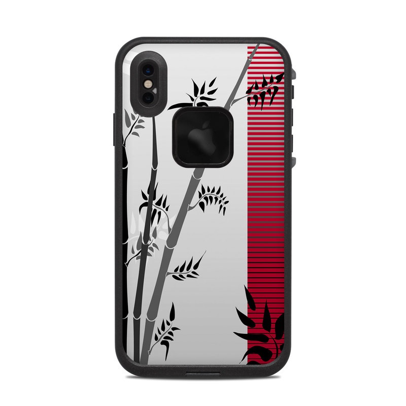  Skin design of Botany, Plant, Branch, Plant stem, Tree, Bamboo, Pedicel, Black-and-white, Flower, Twig, with gray, red, black, white colors