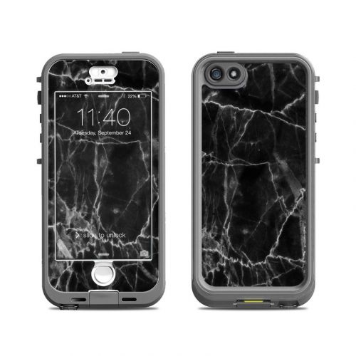 Black Marble LifeProof iPhone SE, 5s nuud Case Skin