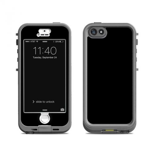 Solid State Black LifeProof iPhone SE, 5s nuud Case Skin