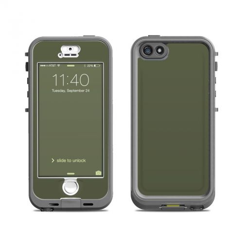 Solid State Olive Drab LifeProof iPhone SE, 5s nuud Case Skin