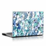 Blue Ink Floral Laptop Skin
