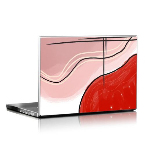 Abstract Red Laptop Skin