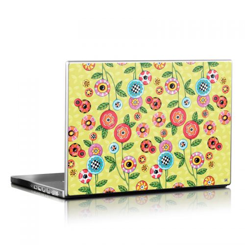 Button Flowers Laptop Skin
