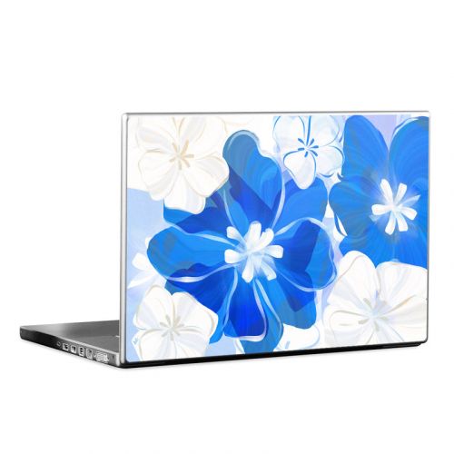 Blue Flowers Laptop Skin