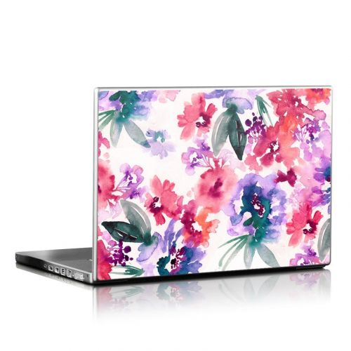 Blurred Flowers Laptop Skin