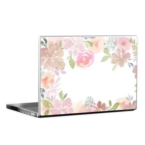 Blush Flower Frame Laptop Skin