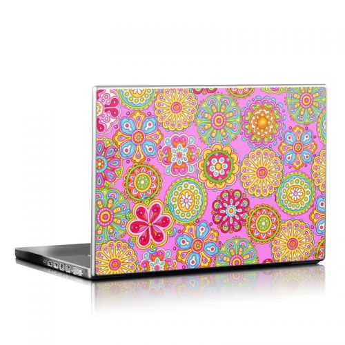 Bright Flowers Laptop Skin