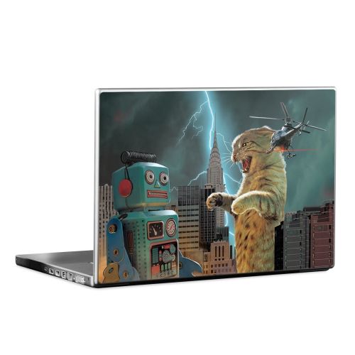Catzilla Vs Robot Laptop Skin