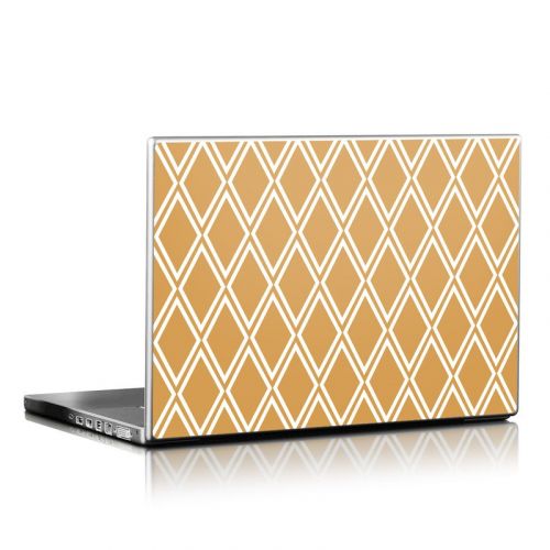 Orange Checks Laptop Skin