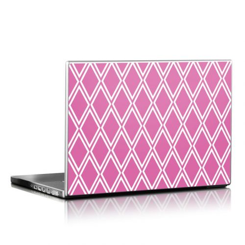 Pink Checks Laptop Skin