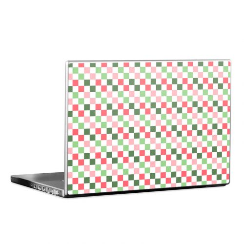 Christmas Checkers Laptop Skin