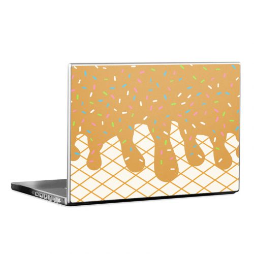 Caramel Ice Cream Drip Laptop Skin