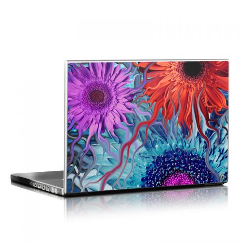 Deep Water Daisy Dance Laptop Skin