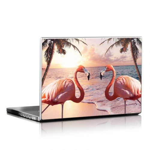Flamingo Palm Laptop Skin