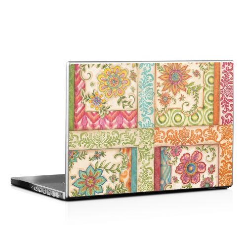 Ikat Floral Laptop Skin