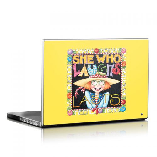 She Who Laughs Laptop Skin