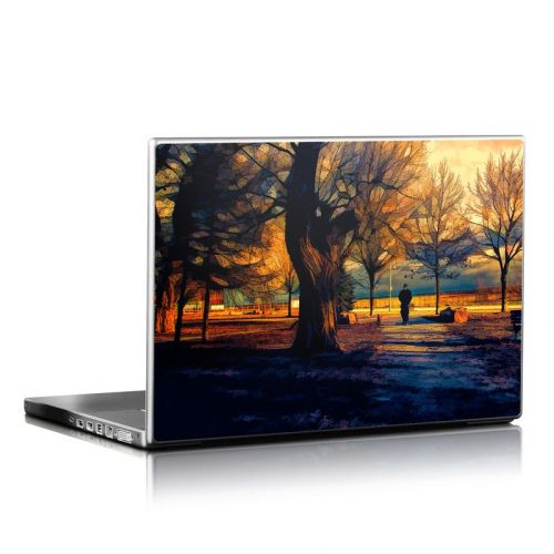 Man and Dog Laptop Skin