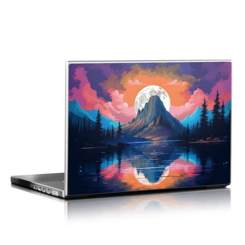 Mountain Moonrise Laptop Skin