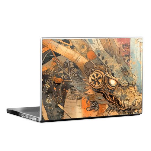 Orange Dragon Laptop Skin