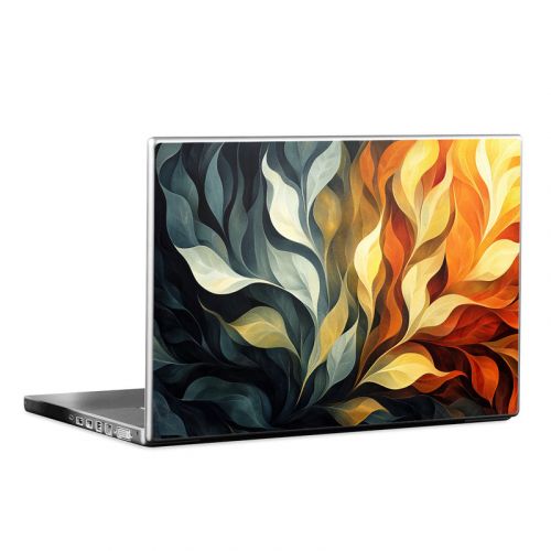 Orange and Charcoal Laptop Skin