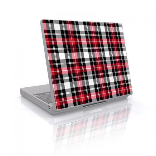 Red Plaid Laptop Skin