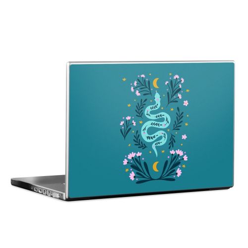 Snake and Flowers Laptop Skin