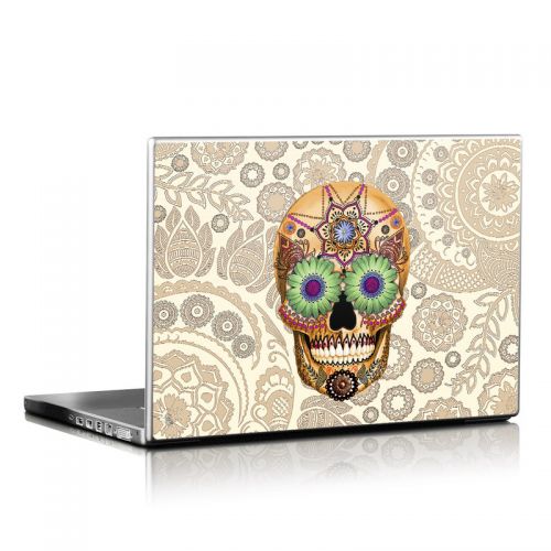Sugar Skull Bone Laptop Skin