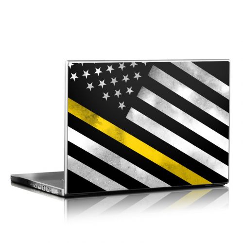 Thin Yellow Line Hero Laptop Skin