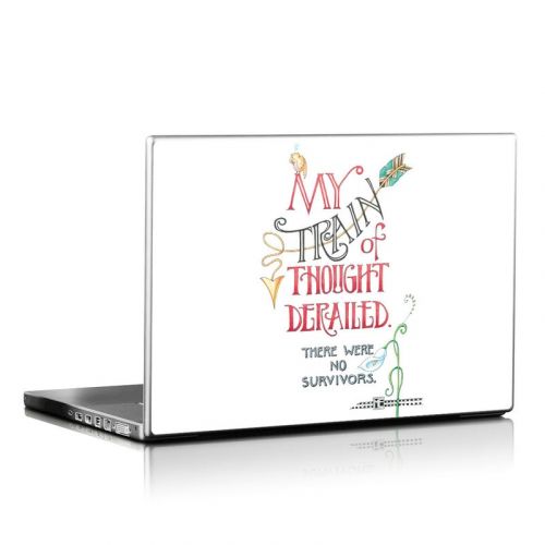 Train Derailed Laptop Skin