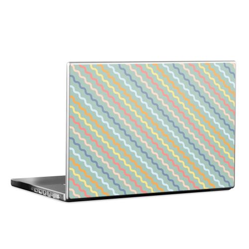 Wavy Diagonal Lines Laptop Skin