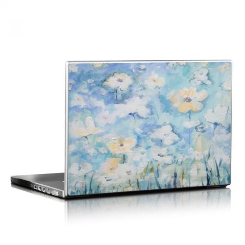 White & Blue Laptop Skin
