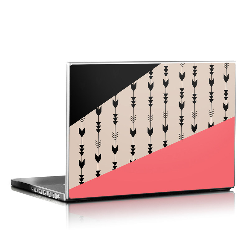 Laptop Skin design of Line, Pattern, Design, Font, Illustration, with black, gray, pink colors