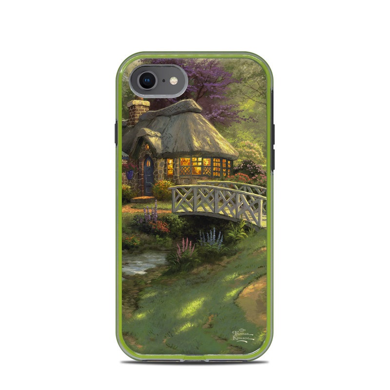 LifeProof iPhone 8 Slam Case Skin design of Natural landscape, Nature, Strategy video game, Painting, Landscape, Morning, Biome, Landscaping, Rural area, Tree, with black, green, red, gray colors