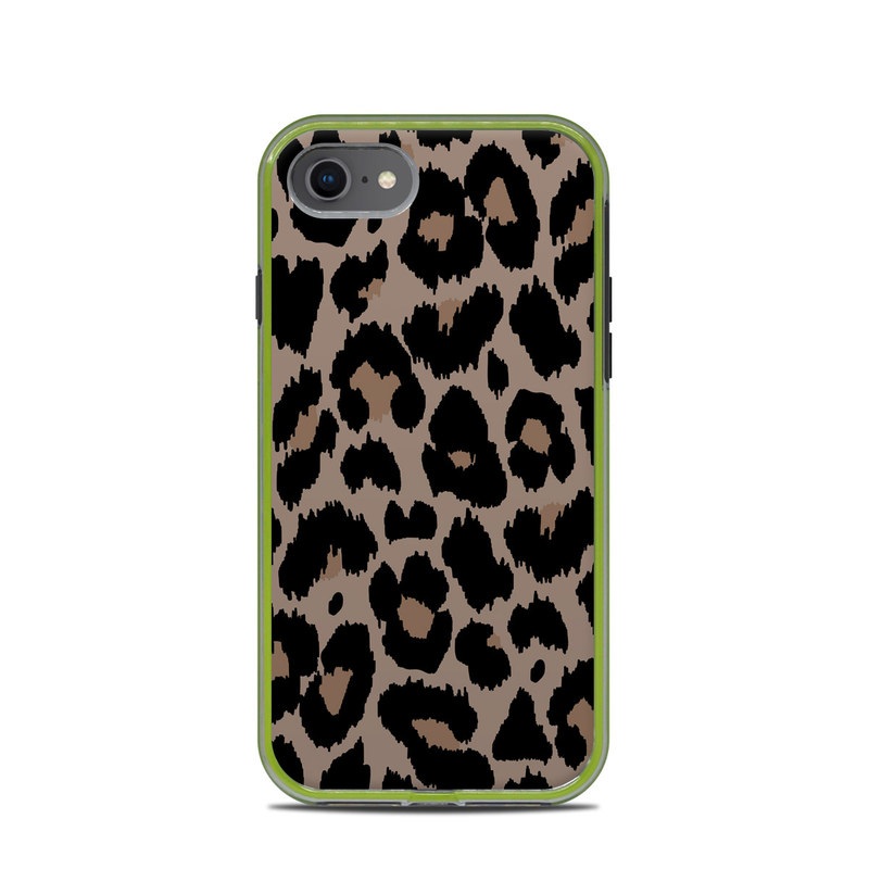 LifeProof iPhone 8 Slam Case Skin design of Pattern, Brown, Fur, Design, Textile, Monochrome, Fawn, with black, gray, red, green colors