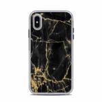 Black Gold Marble LifeProof iPhone XS Max Slam Case Skin