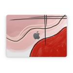 Abstract Red Apple MacBook Skin