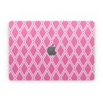 Pink Checks Apple MacBook Skin