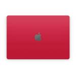 Solid State Red Apple MacBook Skin