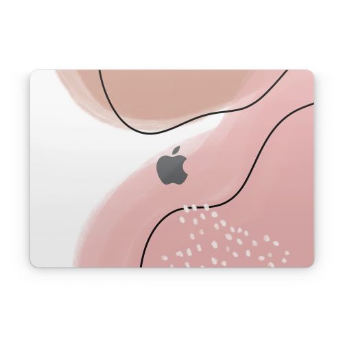 Abstract Pink and Brown Apple MacBook Skin
