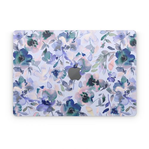 Aquatic Artistic Flowers Apple MacBook Skin
