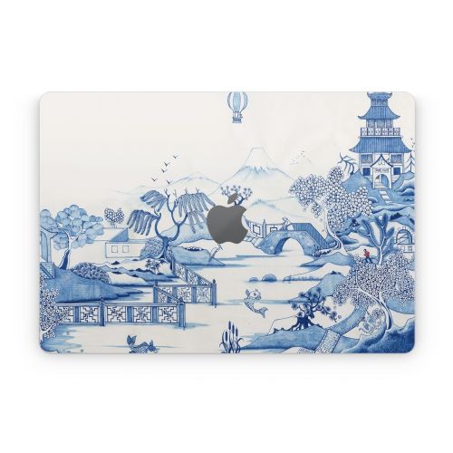 Blue Willow Apple MacBook Skin