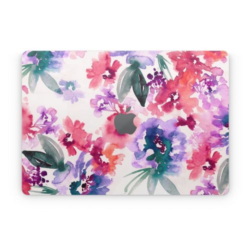 Blurred Flowers Apple MacBook Skin